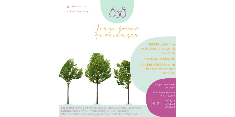 Jonge Bomen - Groeidagen